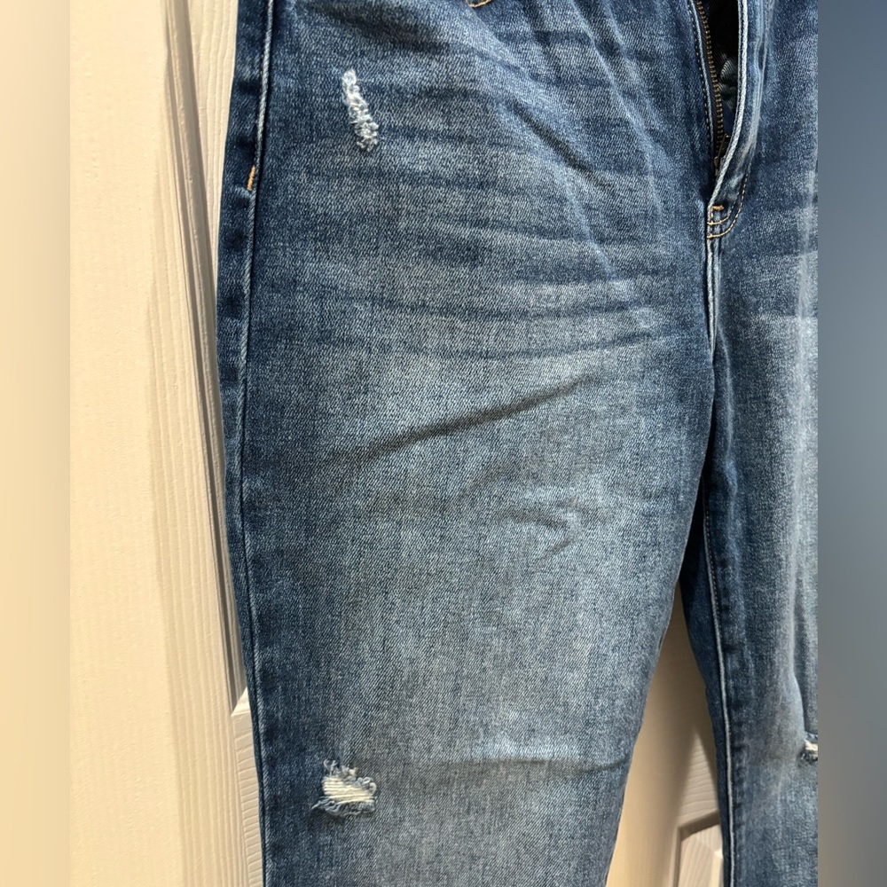 KanCan Dark Blue Distressed Boyfriend Jeans - Picture 4 of 11